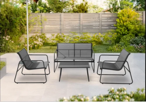 Salon de Jardin 4 Places avec Table Basse PALMA Jardins & Terrasses Jardins & Terrasses