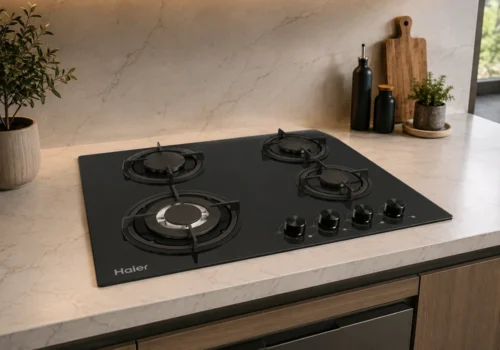 Plaque de Cuisson Gaz 4 Feux HAIER HOB-460SBT Cuisson Votre Magasin de Meuble et Électroménager à La Réunion !