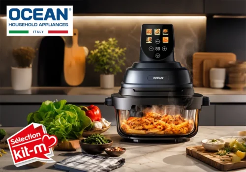 Friteuse à Air Chaud Digitale 4L 1500W Ocean (OCAFL154D2GN) Cuisine Votre Magasin de Meuble et Électroménager à La Réunion !
