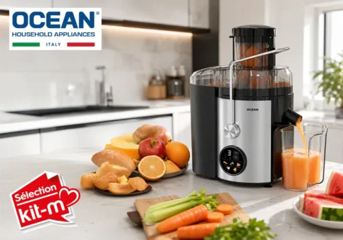 Extracteur de Jus Centrifuge Digital 1000W Ocean (OCJED1020DNX) Boissons (Café, Thé, Jus) Votre Magasin de Meuble et Électroménager à La Réunion !