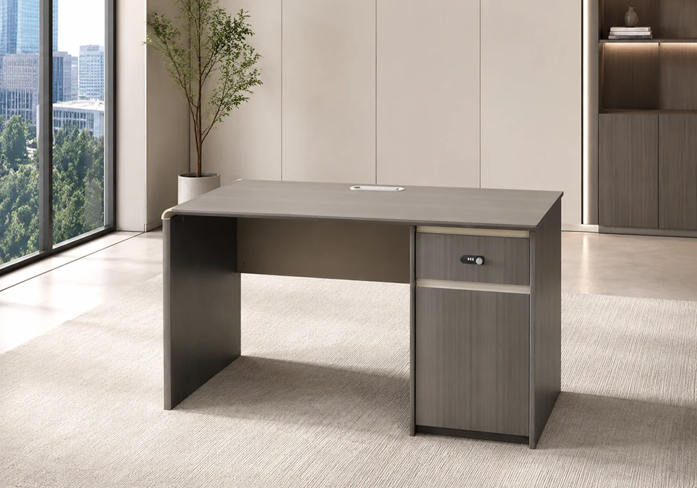 Bureau Droit NEXIO Avec Caisson de Rangement Sécurisé Bureaux Votre Magasin de Meuble et Électroménager à La Réunion !
