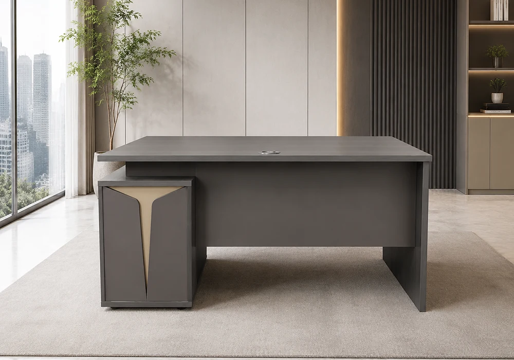 Bureau Droit CLASSIO Avec 4 Tiroirs Bureaux Votre Magasin de Meuble et Électroménager à La Réunion !
