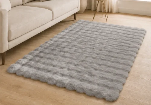 Tapis Vague 160×220 cm Gris Décoration Votre Magasin de Meuble et Électroménager à La Réunion !