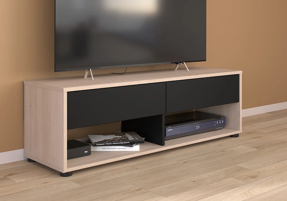 Meuble TV CROSS BATV 2 Portes Meubles Votre Magasin de Meuble et Électroménager à La Réunion ! 4 Meuble TV CROSS BATV 2 Portes – Image 1