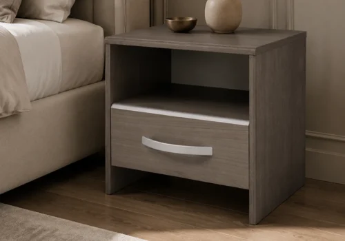Chevet EVO2 1 Tiroir Noyer Armoires, Commodes & Chevets Votre Magasin de Meuble et Électroménager à La Réunion !