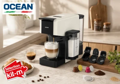 Cafetiére Multi-Capsules 4-en-1 Avec Système Lait OCEAN (OCMCMU1408MTCW)