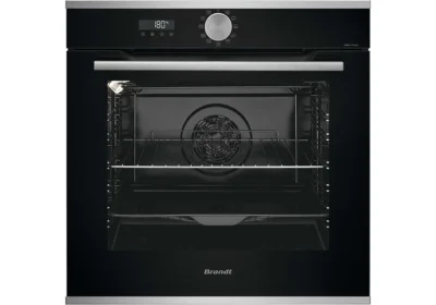 Four Encastrable 73 L Multifonction + Pyrolyse avec Cuisson Vapeur OptiSteam BRANDT (BOP7534LX)
