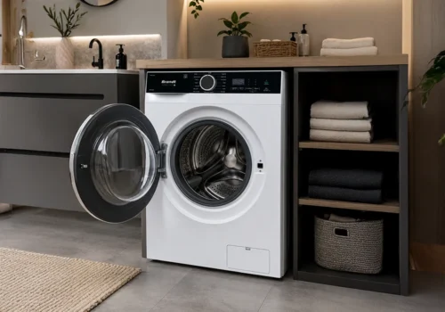 Lave-linge 8kg INVERTER Vapeur BRANDT (WFB584QW1) Électroménager Électroménager