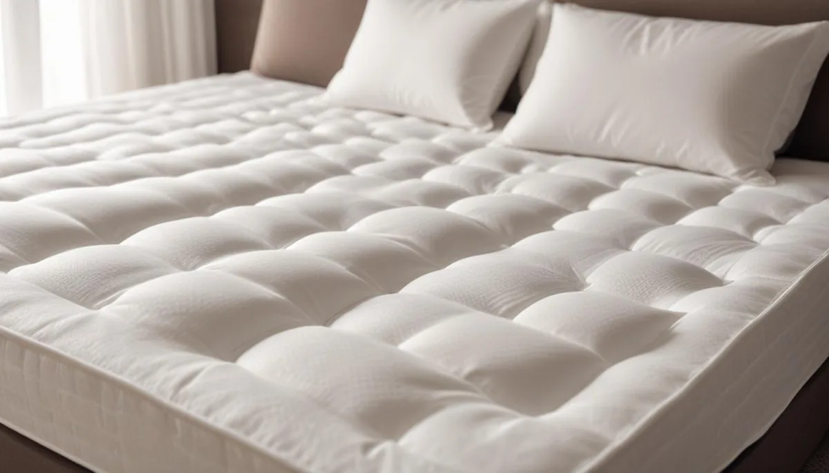 Matelas confortable d'un canapé convertible avec linge de lit