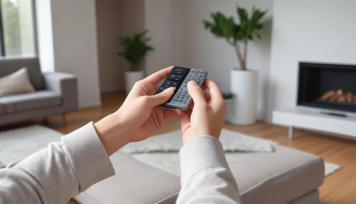 Réglage de la température avec la télécommande d'un climatiseur