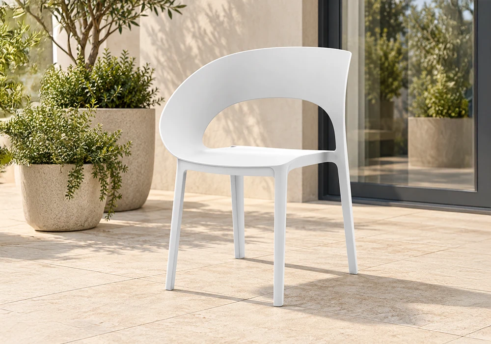 40219-A Chaise VAGAS Blanc – Image 1