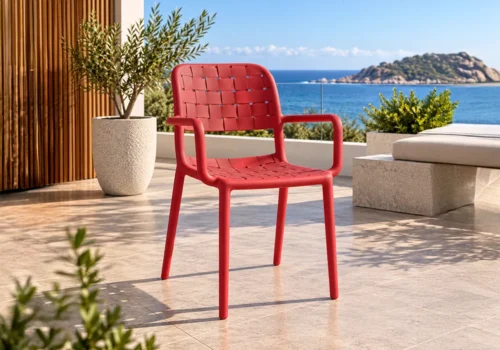 Chaise GANYL Rouge Chaises Chaises
