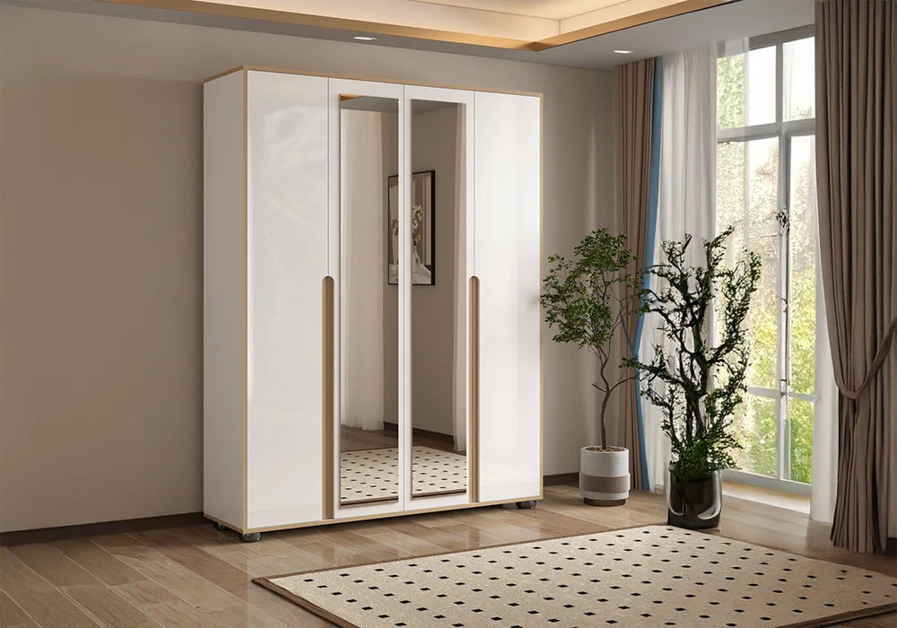 Armoire 4 Portes/ Miroir MIRIA Armoires, Commodes & Chevets Armoires, Commodes & Chevets 5