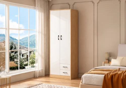 Armoire VANEA 2 Portes/ 2 Tiroirs Armoires, Commodes & Chevets Armoires, Commodes & Chevets