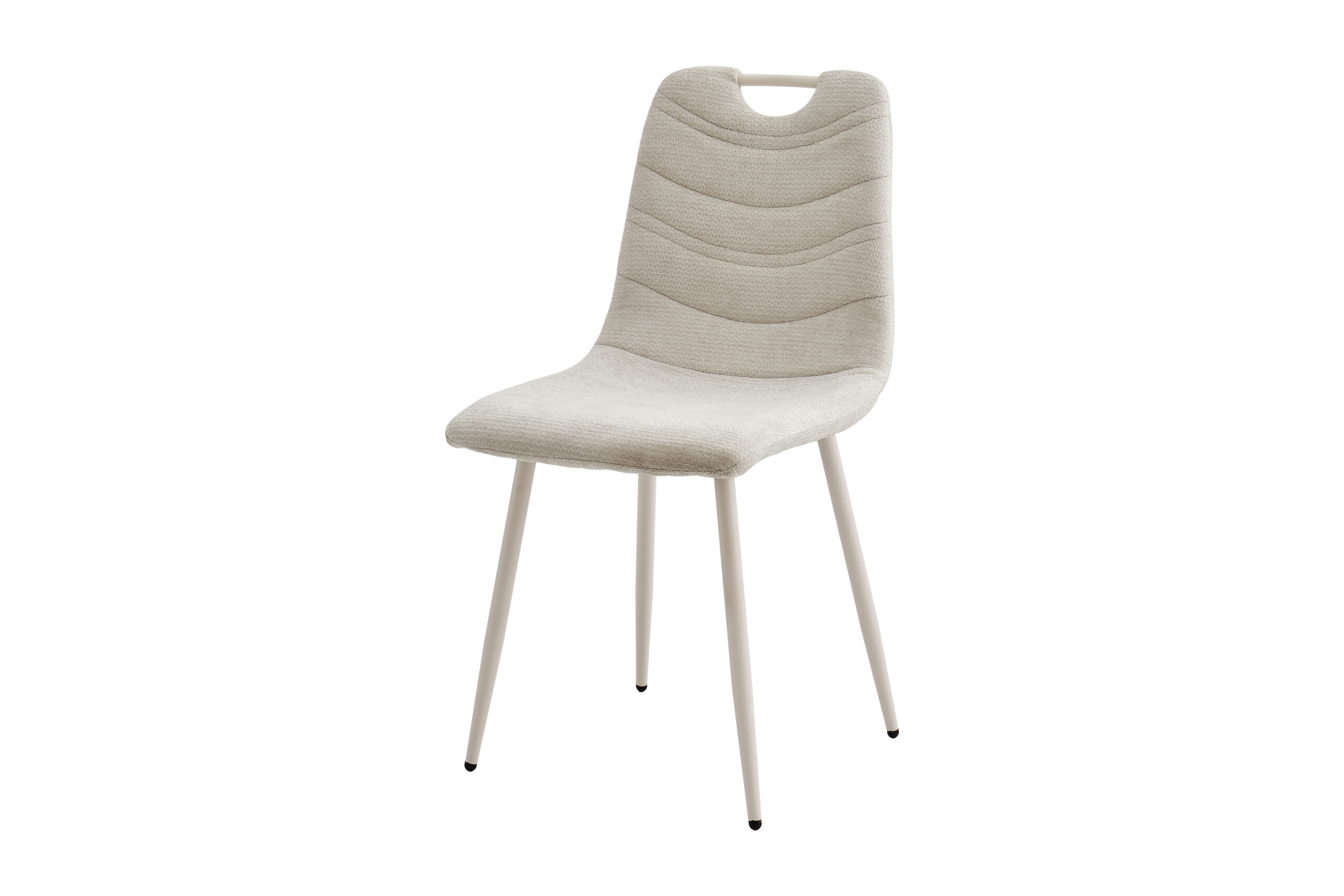 41784-1 Lot de 6 Chaises PILNEA Beige – Image 1