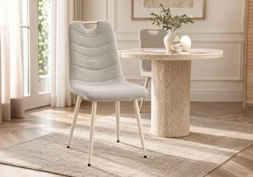 Lot de 6 Chaises PILNEA Gris Chaises Chaises