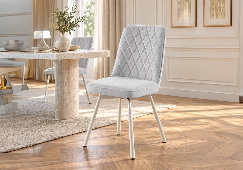 41868-A Lot de 6 Chaises DELI Gris – Image 1