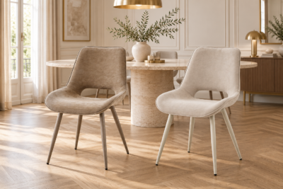 Lot de 6 Chaises JADEA Marron