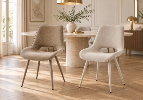 Lot de 6 Chaises JADEA Marron Chaises Chaises