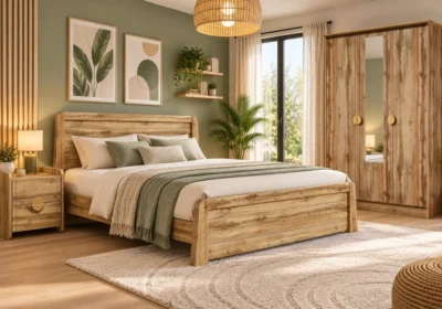 Lit 140x190cm collection Carry, mis en scène dans une chambre