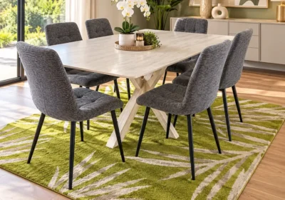 Table Rectangulaire 1,80M NATEA Beige Salles à Manger Salles à Manger