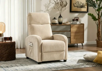Fauteuil Relax PUSHBACK MIRAL Beige