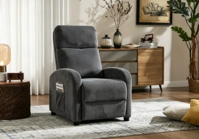 Fauteuil Relax PUSHBACK MIRAL Gris Foncé