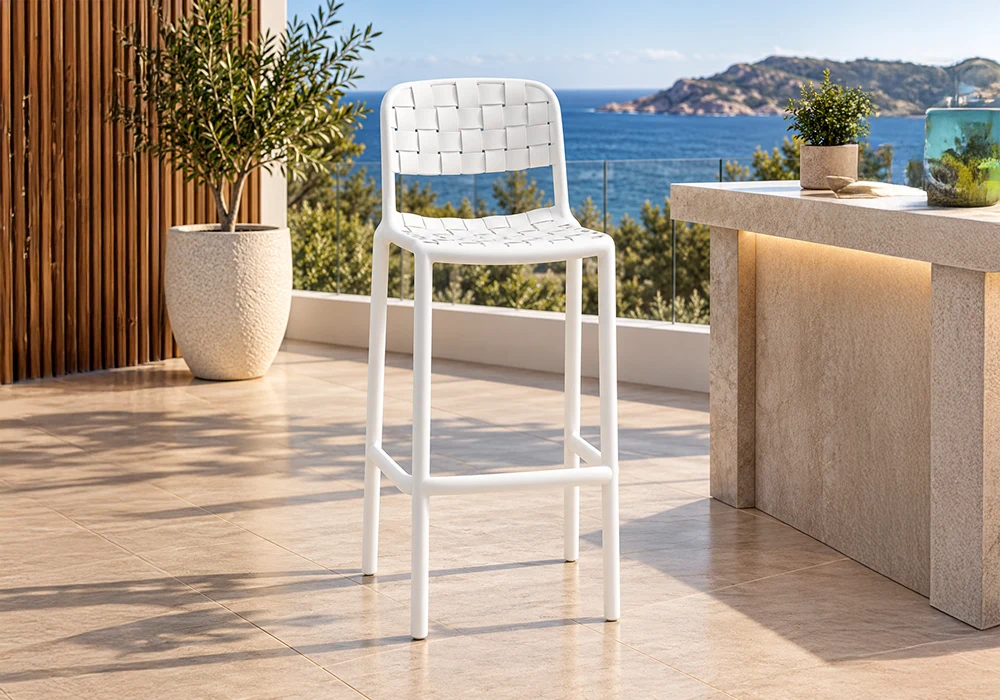 Tabouret GANYL Blanc Jardins & Terrasses Jardins & Terrasses