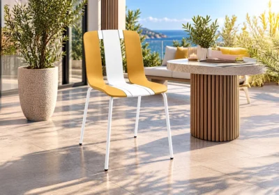 Chaise BRATZ Orange/Blanc Chaises Chaises