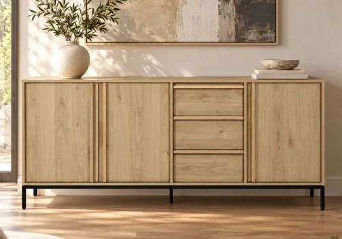 Buffet Bas LUC 3 Portes et 3 Tiroirs Meubles Meubles