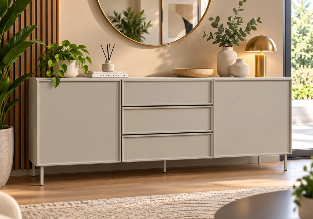 Buffet Bas BRISE 2 Portes/ 3 Tiroirs Meubles Meubles