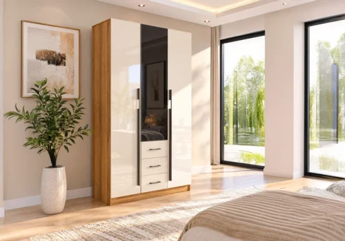 Armoire NORA 3 Portes/ 3 tiroirs Armoires, Commodes & Chevets Armoires, Commodes & Chevets