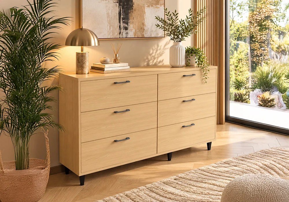 40917-A Commode MARVA 6 Tiroirs – Image 1