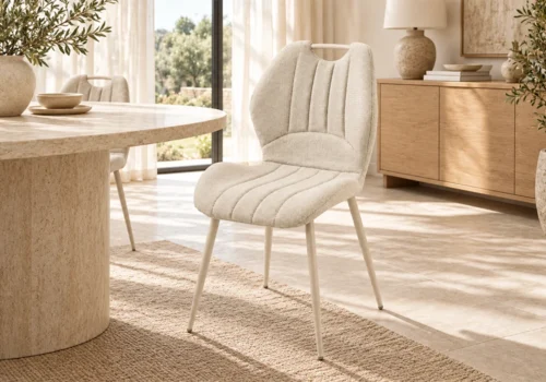 Lot de 6 Chaises PATEA Beige Chaises Chaises