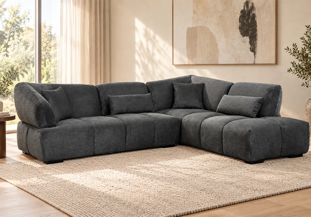 41027-39542-A1 Salon d'Angle MODERNA Gris – Image 1