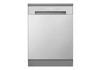 Lave-vaisselle LG DF030FL silver, vue de face sur fond blanc
