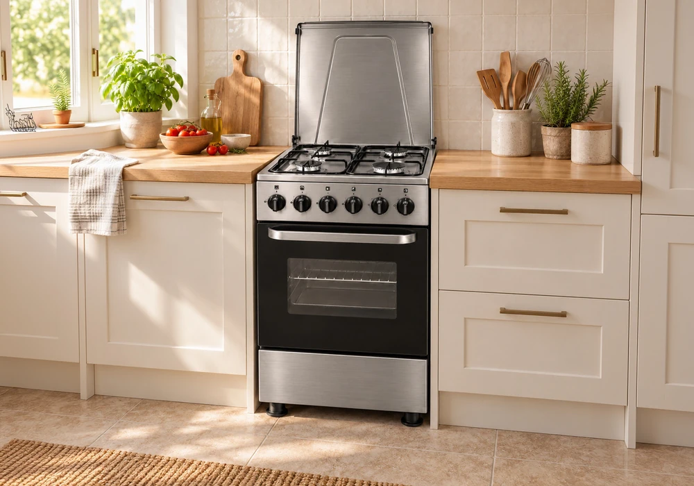 Cuisinière 4 Feux Gaz 50x50cm Gris (FW4401MXZG) 41494