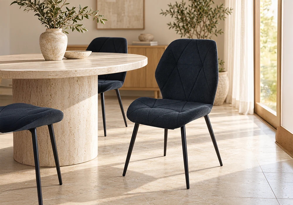 41891-a Lot de 6 Chaises ALIA Noir – Image 1