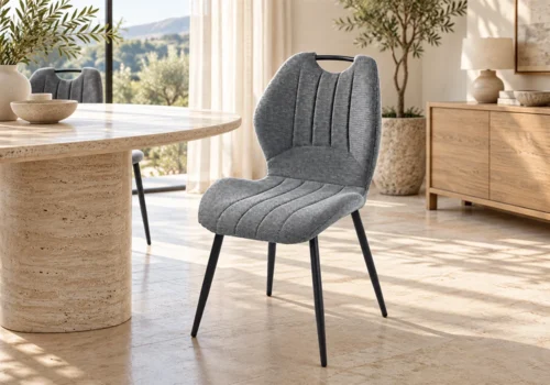 Lot de 6 Chaises PATEA Gris Chaises Chaises